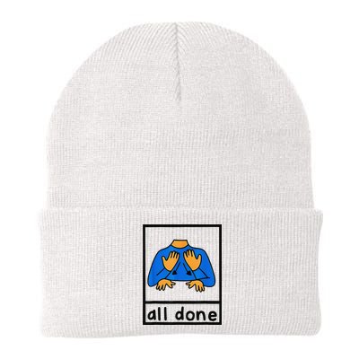 All done sign language speech pathology aac sped teacher Beanie
