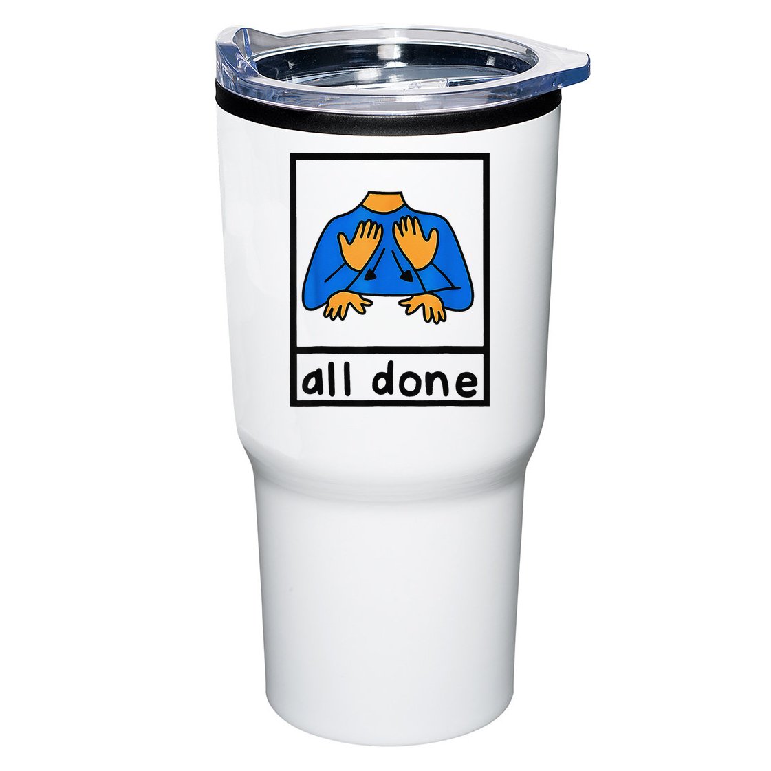 All done sign language speech pathology aac sped teacher Tumbler