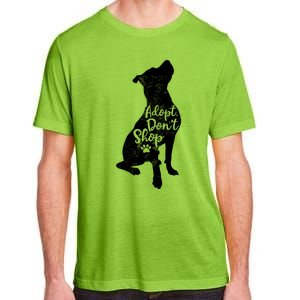 Adopt Don't Shop Rescue Pitbull Dog Breed Pit Bull Mom Gift Adult ChromaSoft Performance T-Shirt