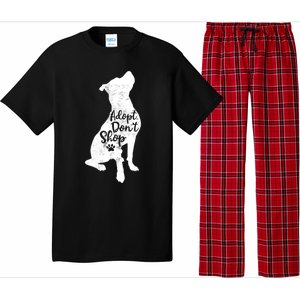 Adopt Don't Shop Rescue Pitbull Dog Breed Pit Bull Mom Gift Pajama Set