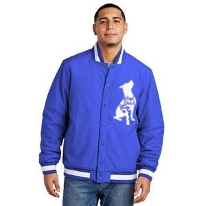 Adopt Don't Shop Rescue Pitbull Dog Breed Pit Bull Mom Gift Insulated Varsity Jacket