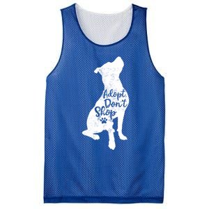 Adopt Don't Shop Rescue Pitbull Dog Breed Pit Bull Mom Gift Mesh Reversible Basketball Jersey Tank