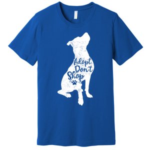 Adopt Don't Shop Rescue Pitbull Dog Breed Pit Bull Mom Gift Premium T-Shirt