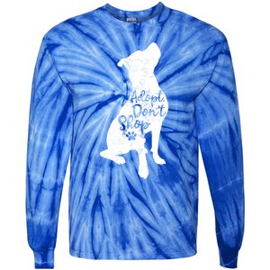 Adopt Don't Shop Rescue Pitbull Dog Breed Pit Bull Mom Gift Tie-Dye Long Sleeve Shirt