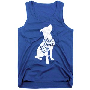 Adopt Don't Shop Rescue Pitbull Dog Breed Pit Bull Mom Gift Tank Top