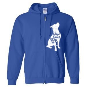 Adopt Don't Shop Rescue Pitbull Dog Breed Pit Bull Mom Gift Full Zip Hoodie