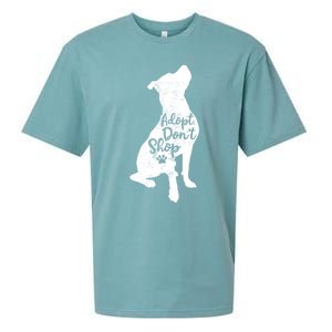 Adopt Don't Shop Rescue Pitbull Dog Breed Pit Bull Mom Gift Sueded Cloud Jersey T-Shirt