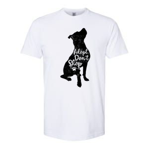 Adopt Don't Shop Rescue Pitbull Dog Breed Pit Bull Mom Gift Softstyle CVC T-Shirt