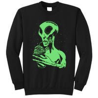 Alien Drinking Slurpie Sweatshirt