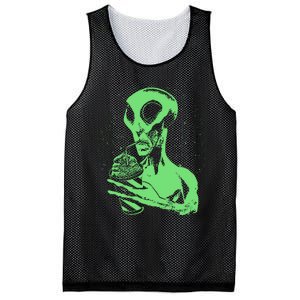 Alien Drinking Slurpie Mesh Reversible Basketball Jersey Tank