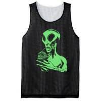 Alien Drinking Slurpie Mesh Reversible Basketball Jersey Tank