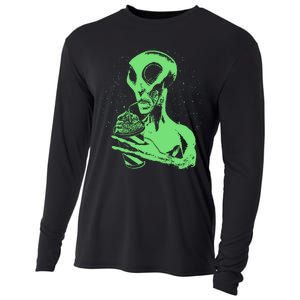 Alien Drinking Slurpie Cooling Performance Long Sleeve Crew