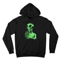 Alien Drinking Slurpie Tall Hoodie