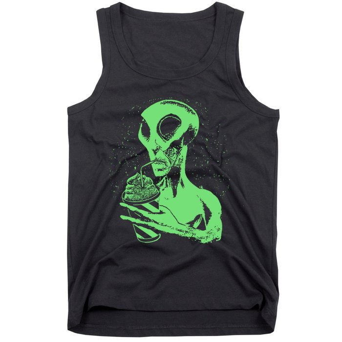 Alien Drinking Slurpie Tank Top