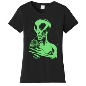 Alien Drinking Slurpie Women's T-Shirt