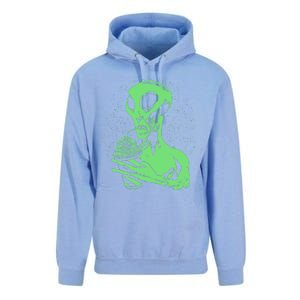 Alien Drinking Slurpie Unisex Surf Hoodie