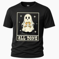 All Done Sign Language Speech Halloween Ghost Teacher Sped Performance Shirt