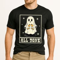 All Done Sign Language Speech Halloween Ghost Teacher Sped Performance Shirt