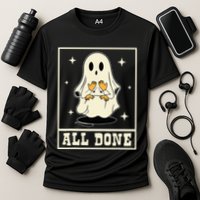 All Done Sign Language Speech Halloween Ghost Teacher Sped Performance Shirt