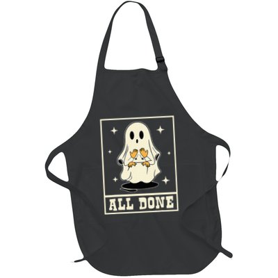 All Done Sign Language Speech Halloween Ghost Teacher Sped Apron