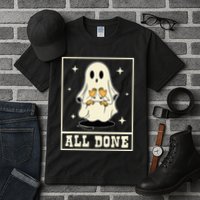 All Done Sign Language Speech Halloween Ghost Teacher Sped Tall T-Shirt