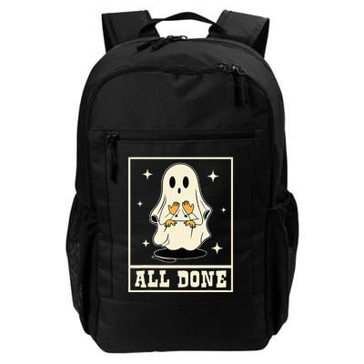 All Done Sign Language Speech Halloween Ghost Teacher Sped Backpack
