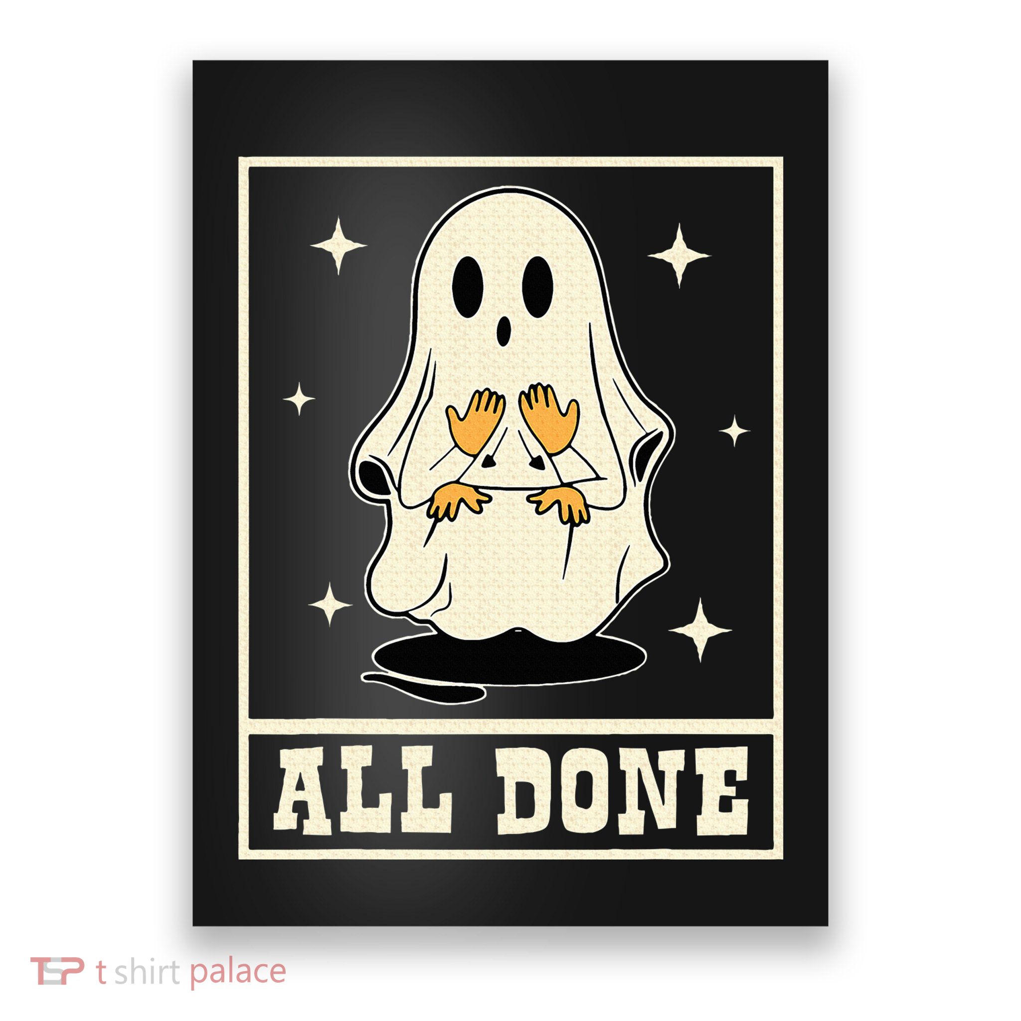 All Done Sign Language Speech Halloween Ghost Teacher Sped Poster