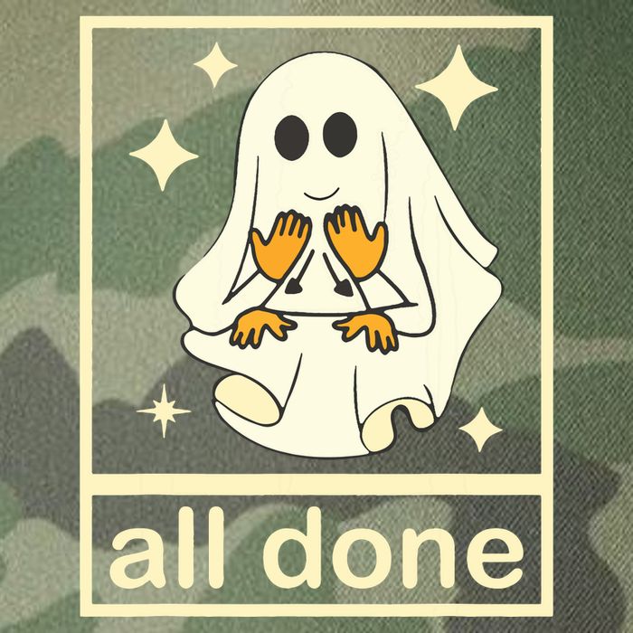 All Done Sign Language Speech Pathology Ghost Fall Halloween Legacy Tie Dye Trucker Hat