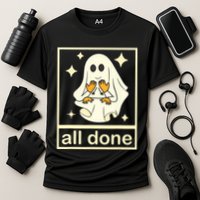 All Done Sign Language Speech Pathology Ghost Fall Halloween Performance Shirt