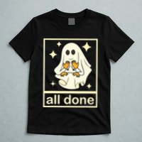 All Done Sign Language Speech Pathology Ghost Fall Halloween T-Shirt