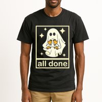 All Done Sign Language Speech Pathology Ghost Fall Halloween Tall T-Shirt