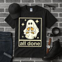 All Done Sign Language Speech Pathology Ghost Fall Halloween Tall T-Shirt