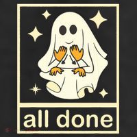All Done Sign Language Speech Pathology Ghost Fall Halloween Adult Drive Performance Visor