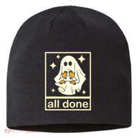All Done Sign Language Speech Pathology Ghost Fall Halloween Sustainable Beanie