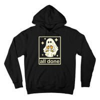 All Done Sign Language Speech Pathology Ghost Fall Halloween Tall Hoodie