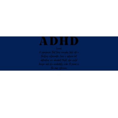 Adhd Definition Supporter Bumper Sticker