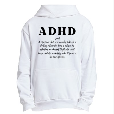 Adhd Definition Supporter Urban Pullover Hoodie