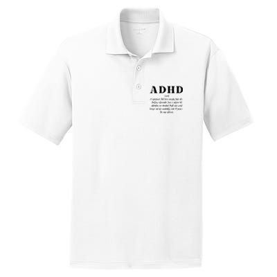 Adhd Definition Supporter PosiCharge RacerMesh Polo