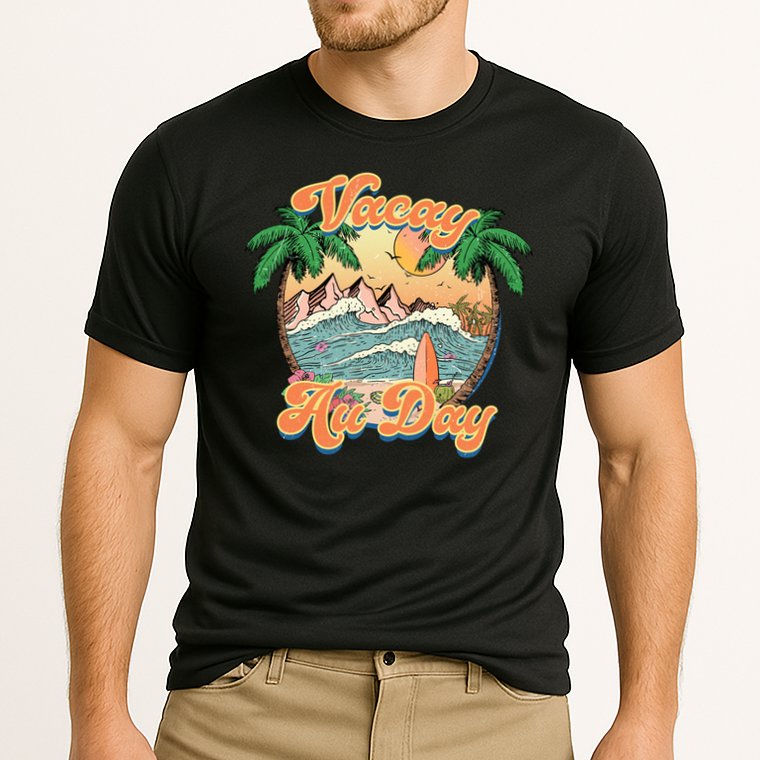 All Day Summer Vacation Cooling Performance Crew T-Shirt