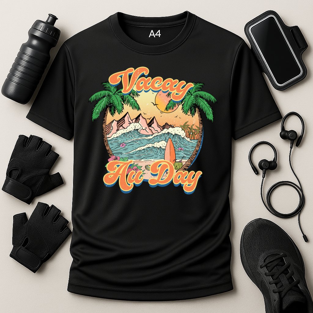 All Day Summer Vacation Cooling Performance Crew T-Shirt