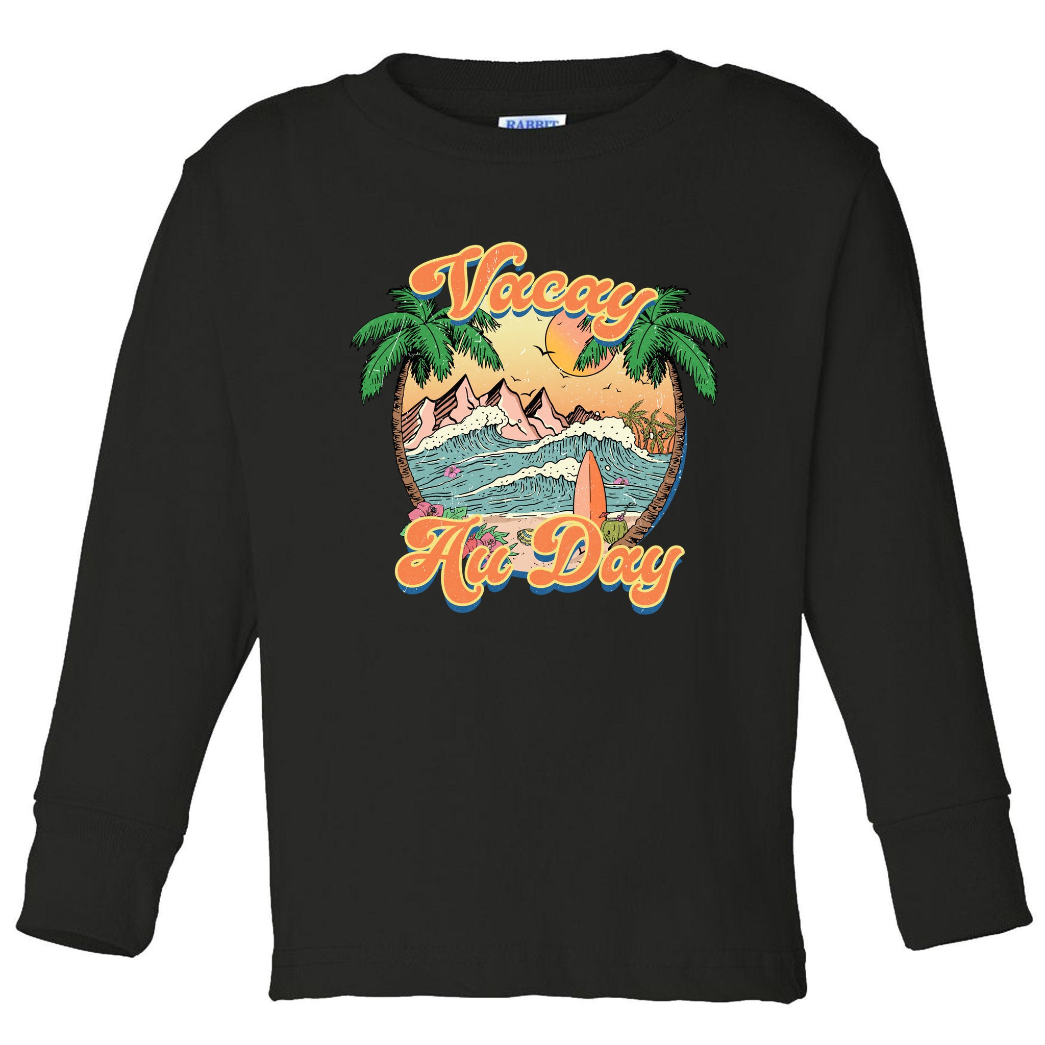 All Day Summer Vacation Toddler Long Sleeve Shirt
