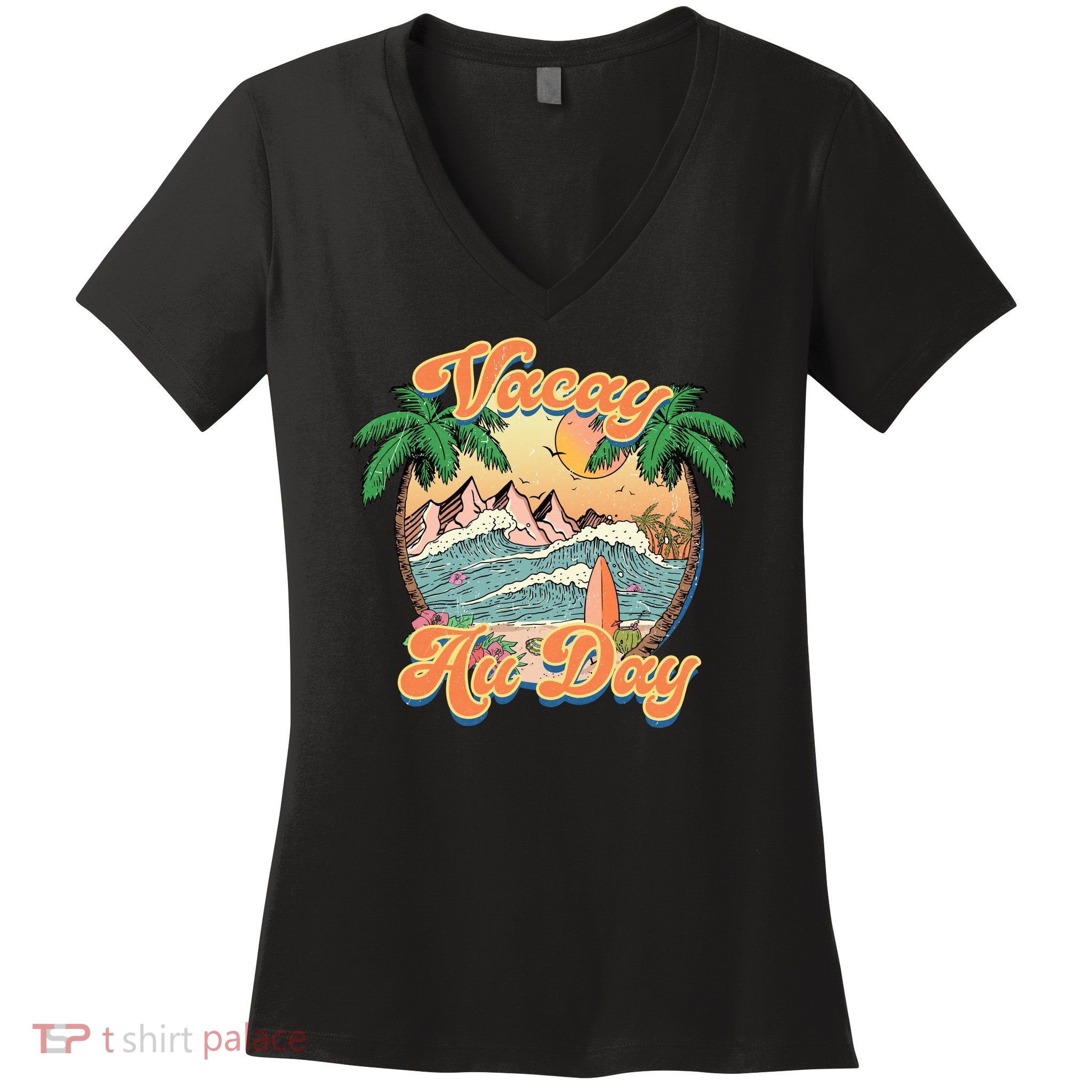 All Day Summer Vacation Women's V-Neck T-Shirt