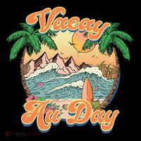 All Day Summer Vacation Women's V-Neck T-Shirt