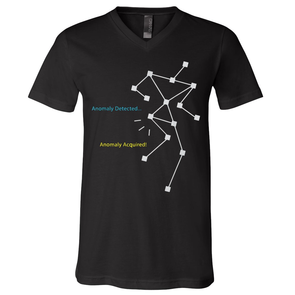 Anomaly Detected SLS Ghost Hunting Funny Paranormal V-Neck T-Shirt
