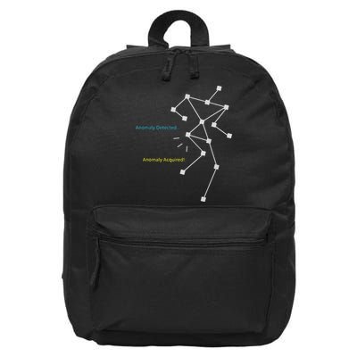 Anomaly Detected SLS Ghost Hunting Funny Paranormal 16 in Basic Backpack