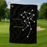 Anomaly Detected SLS Ghost Hunting Funny Paranormal Golf Towel