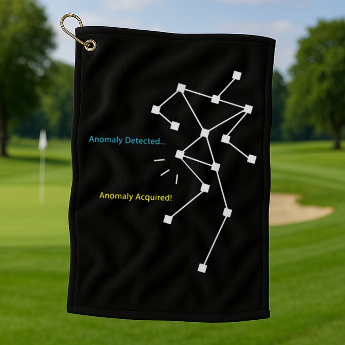 Anomaly Detected SLS Ghost Hunting Funny Paranormal Golf Towel