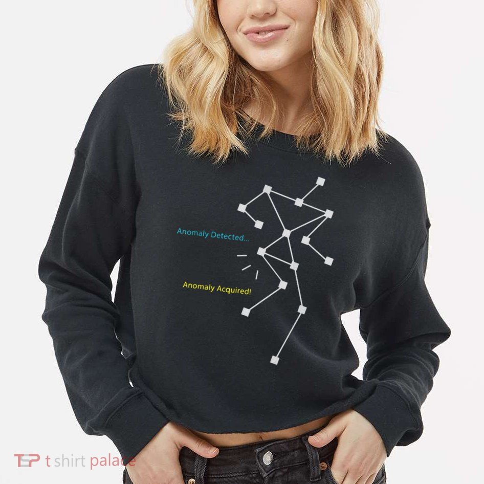 Anomaly Detected SLS Ghost Hunting Funny Paranormal Cropped Pullover Crew