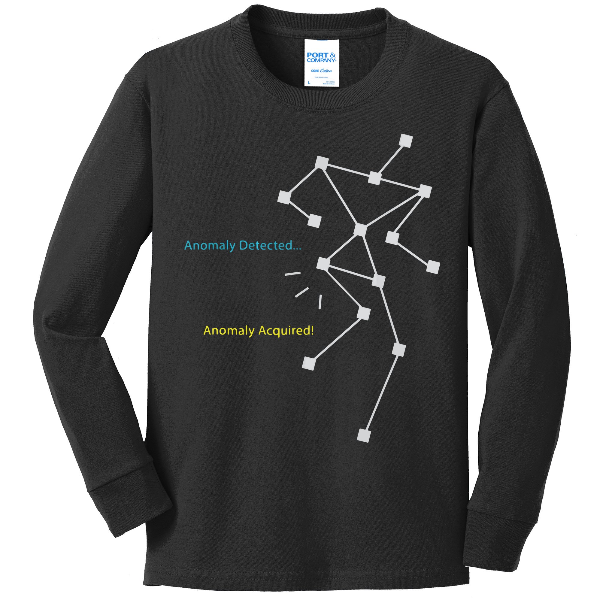 Anomaly Detected SLS Ghost Hunting Funny Paranormal Kids Long Sleeve Shirt