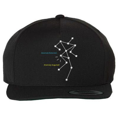 Anomaly Detected SLS Ghost Hunting Funny Paranormal Wool Snapback Cap